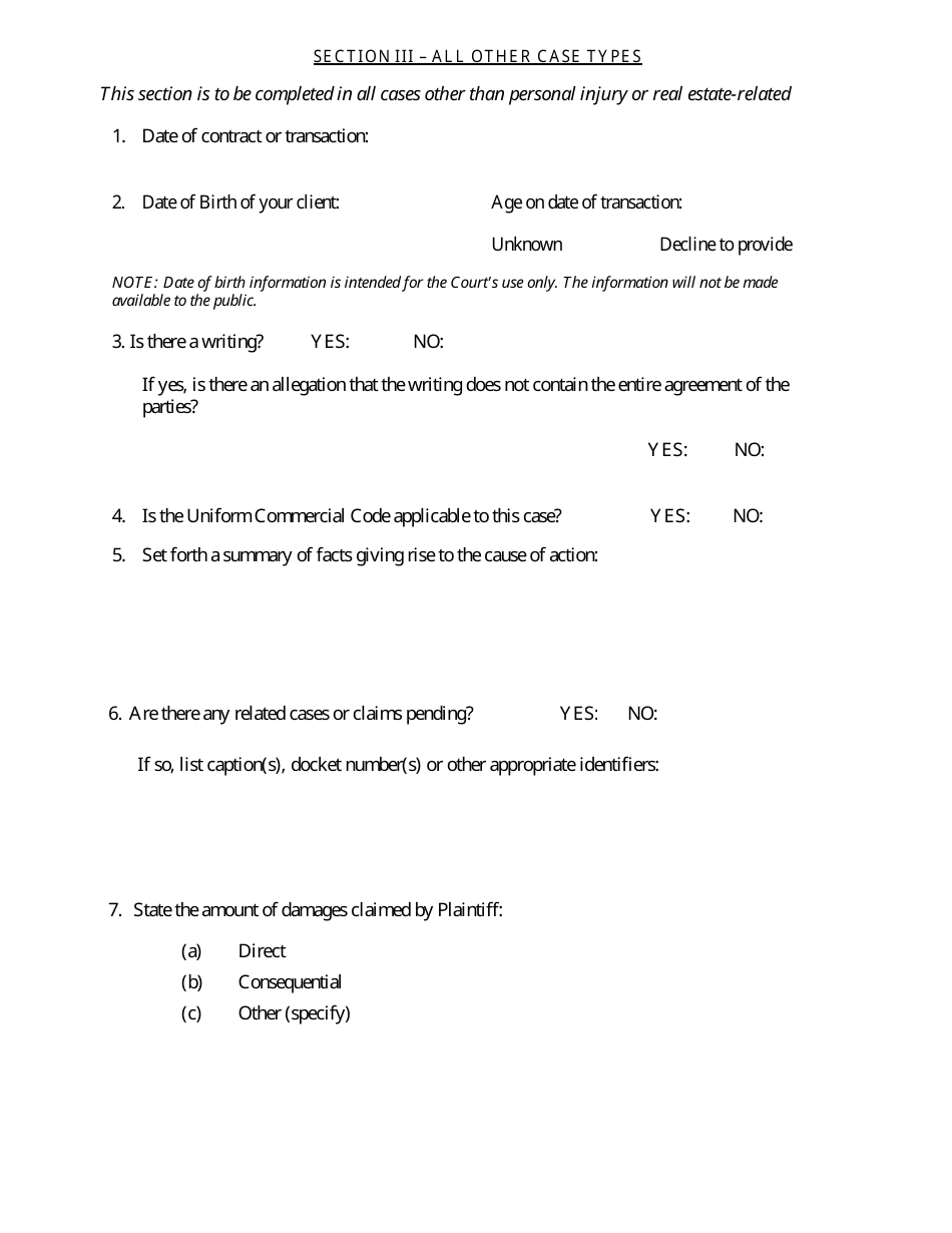Form 01-105 Case Management Conference Memorandum - Philadelphia County, Pennsylvania, Page 10