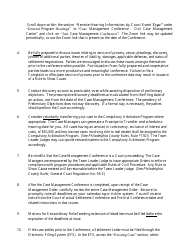 Form 01-105 Case Management Conference Memorandum - Philadelphia County, Pennsylvania, Page 2