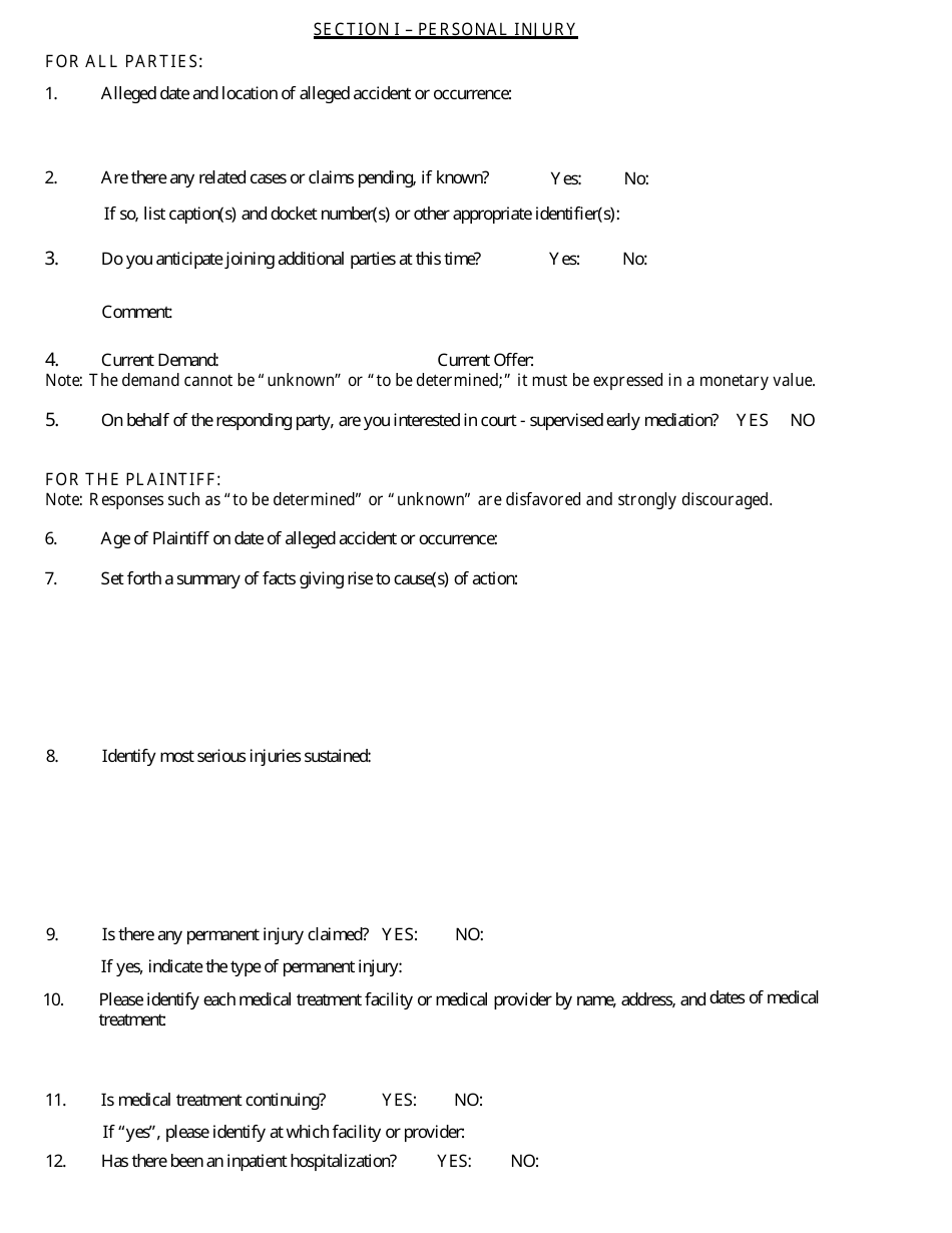 Form 01-105 Case Management Conference Memorandum - Philadelphia County, Pennsylvania, Page 5