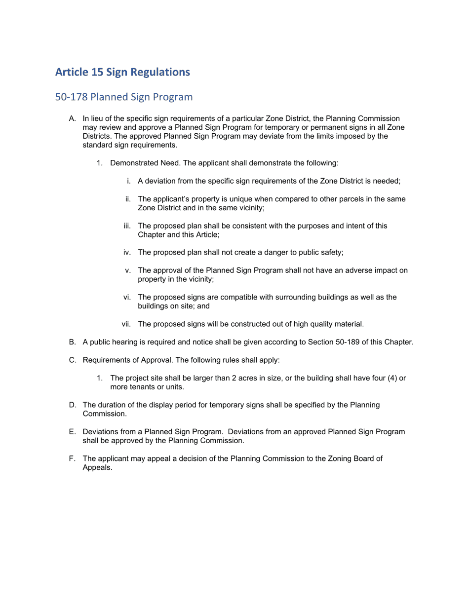 Application for Planned Sign Program - City of Flint, Michigan, Page 7