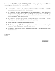 CCLE Form 3 Request for Cle Credit for Teaching at an Aba Accredited Law School - Ohio, Page 2