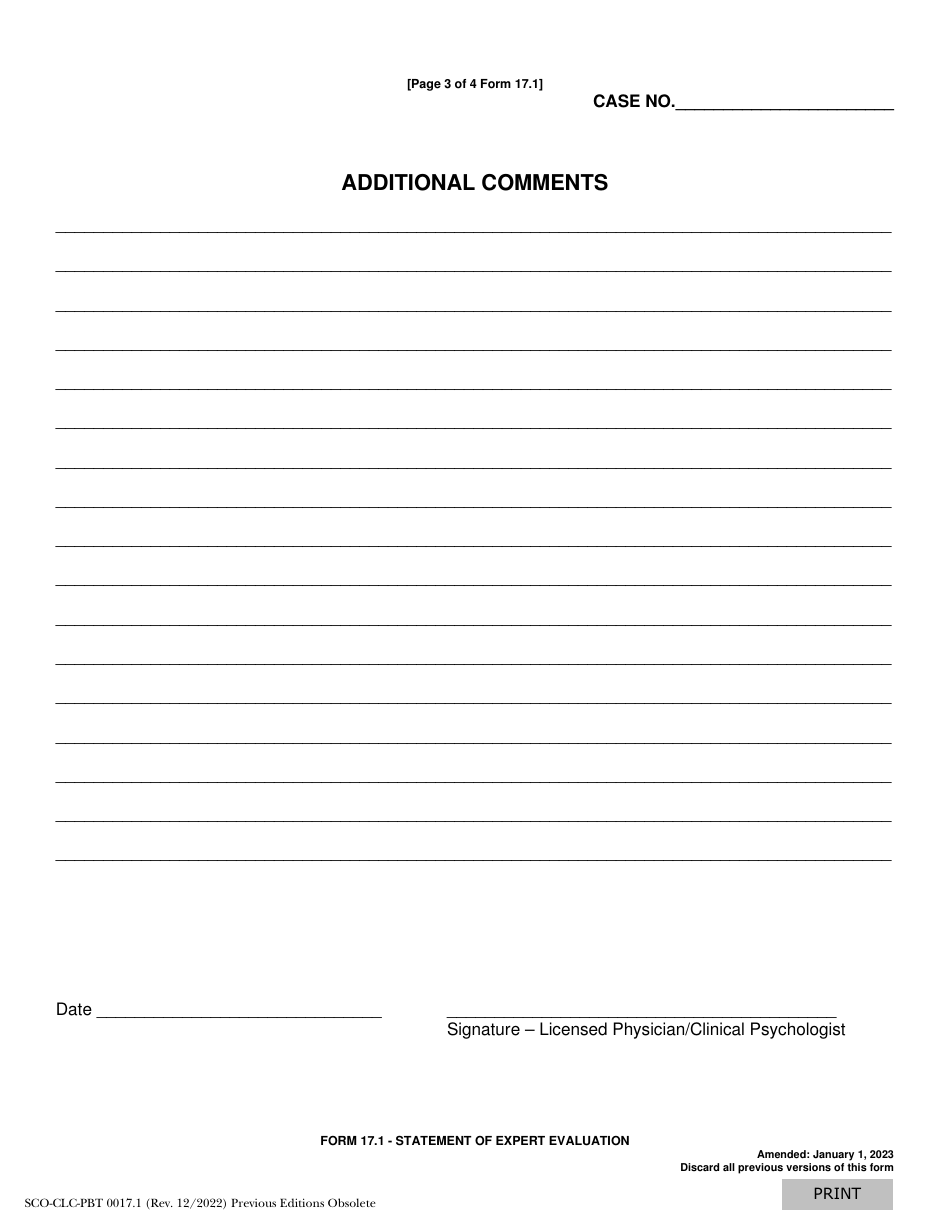 Form 17.1 (SCO-CLC-PBT0017.1) Statement of Expert Evaluation - Ohio, Page 4