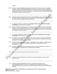 Form 10.01-D Petition for Domestic Violence Civil Protection Order (R.c. 3113.31) - Ohio (French), Page 4