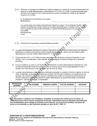 Form 10.01-D Petition for Domestic Violence Civil Protection Order (R.c. 3113.31) - Ohio (French), Page 5