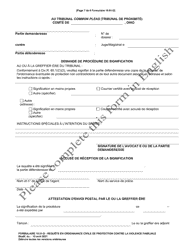 Form 10.01-D Petition for Domestic Violence Civil Protection Order (R.c. 3113.31) - Ohio (French), Page 7