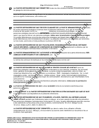 Form 10.03-E Civil Stalking Protection Order or Civil Sexually Oriented Offense Protection Order Ex Parte - Ohio (French), Page 3