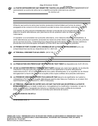 Form 10.03-E Civil Stalking Protection Order or Civil Sexually Oriented Offense Protection Order Ex Parte - Ohio (French), Page 4