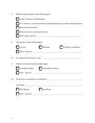 Form SCO-CSD-DRS2001 Application for Education and Training Program Approval - Ohio, Page 3