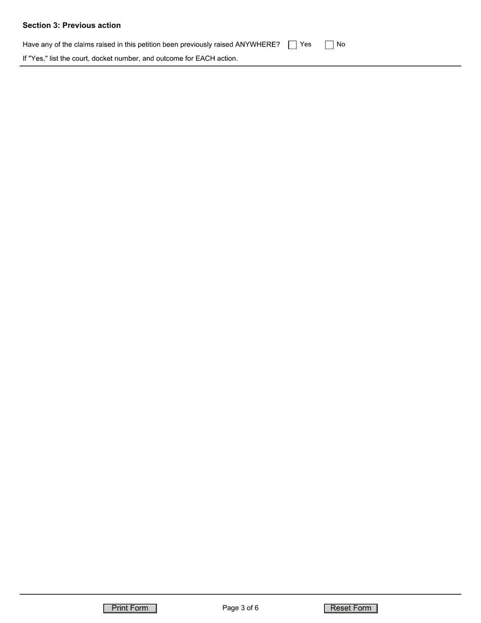 Form JD-CV-177 Petition for Writ of Habeas Corpus - Disciplinary Action - Connecticut, Page 3