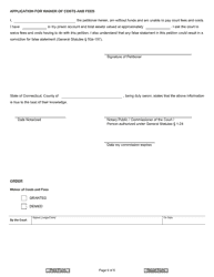 Form JD-CV-177 Petition for Writ of Habeas Corpus - Disciplinary Action - Connecticut, Page 6