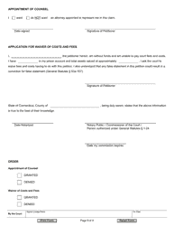 Form JD-CV-175 Petition for Writ of Habeas Corpus - Conviction Proceeding/Sentence Calculation - Connecticut, Page 9