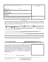 Document preview: Formulario FL-18 SP Solicitud Ex Parte Para La Emision De Cartas Rogatorias Para Emplazamiento En Mexico Y Orden De La Misma - Imperial County, California (Spanish)