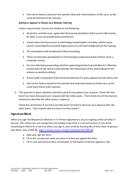 Instructions for Form OTH1002 Request for Remote or in-Person Appearance - Minnesota, Page 4