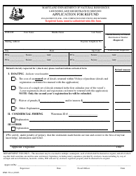 Document preview: DNR Form 158-A Application for Refund - Maryland