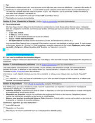 Forme 1 (SJT001F) Requete En Vertu De L&#039;article 34(1) Du Code DES Droits De La Personne - Ontario, Canada (French), Page 5