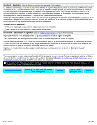 Forme 1 (SJT001F) Requete En Vertu De L&#039;article 34(1) Du Code DES Droits De La Personne - Ontario, Canada (French), Page 6