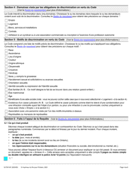 Forme 1G (SJT001GF) Requete Presentee Au Nom D&#039;une Autre Personne En Vertu De L&#039;article 34(5) Du Code DES Droits De La Personne - Ontario, Canada (French), Page 4