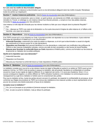 Forme 1G (SJT001GF) Requete Presentee Au Nom D&#039;une Autre Personne En Vertu De L&#039;article 34(5) Du Code DES Droits De La Personne - Ontario, Canada (French), Page 5