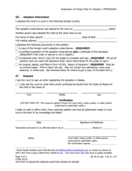 Form P-490 Petition to Register Foreign Adoption Order or Decree - Alaska, Page 2