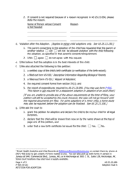 Form P-405 Adoption Petition - Alaska, Page 4