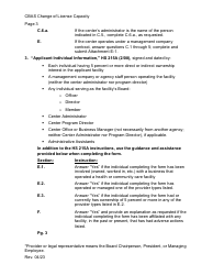 Community-Based Adult Services (Cbas) Change in License Capacity Application Instructions - California, Page 3