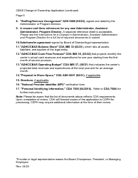 Community-Based Adult Services (Cbas) Change of Ownership Application Instructions - California, Page 5