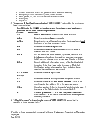 Community-Based Adult Services Certification Renewal Application Instructions - California, Page 2