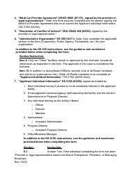 Community-Based Adult Services Certification Renewal Application Instructions - California, Page 3