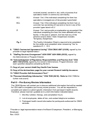 Community-Based Adult Services Certification Renewal Application Instructions - California, Page 4