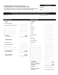 Form FIS0850 Financial Statement for Third Party Administrators (Tpas) - Michigan, Page 3