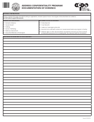 Address Confidentiality Program Application - Idaho, Page 2