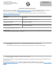 Document preview: Form DOA-15820 Enterprise Mediation Request - Wisconsin