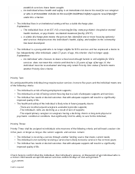 Developmental Disabilities Waivers&#039; Priority Criteria Checklist - Virginia, Page 2