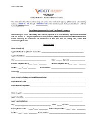 Document preview: Form LUP-CWOFC Land Use Permit - Countywide Permit - Overhead Fiber Co-location - Virginia