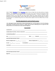 Form LUP-GC Land Use Permit - Golf Cart &amp; Utility Vehicle Accommodation - Virginia