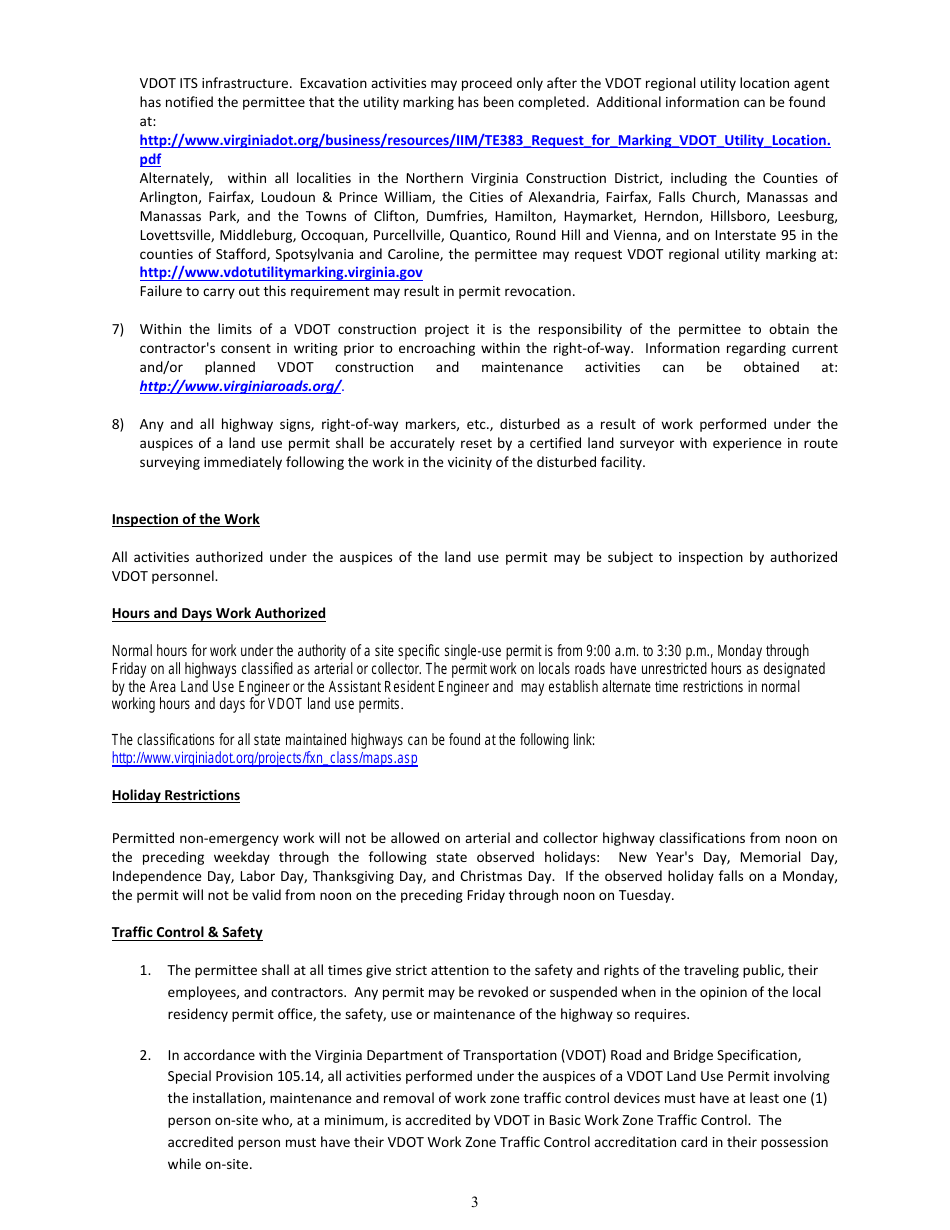 Form LUP-SUSO Land Use Permit - Surveying Operations - Virginia, Page 3