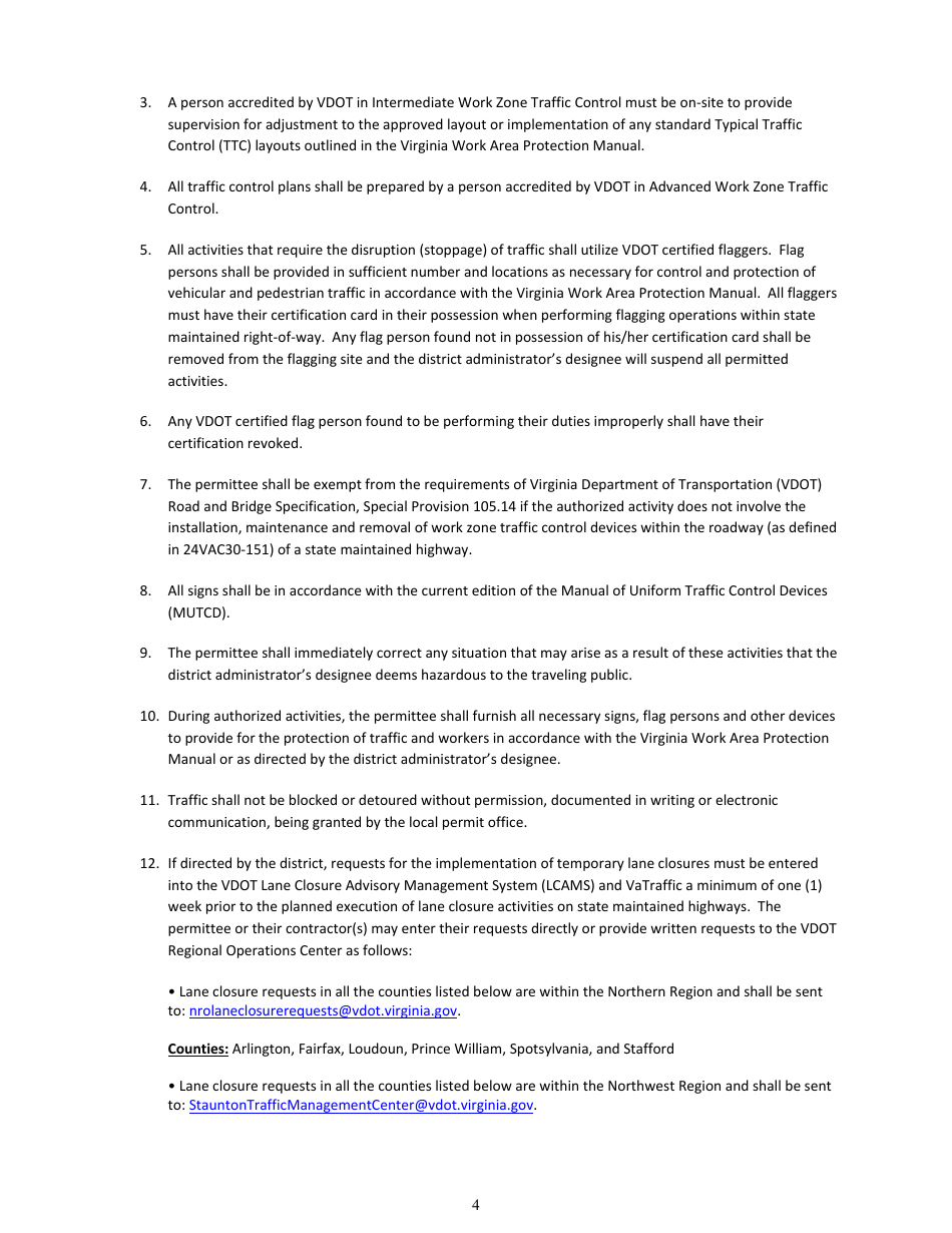 Form LUP-SUSO Land Use Permit - Surveying Operations - Virginia, Page 4