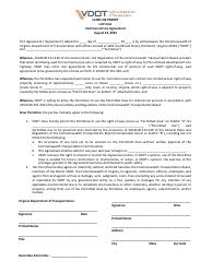 Document preview: Form LUP-CUA Land Use Permit - Commercial Use Agreement - Virginia