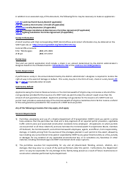 Form LUP-WSP Land Use Permit - Wayfinding Sign Program - Virginia, Page 2