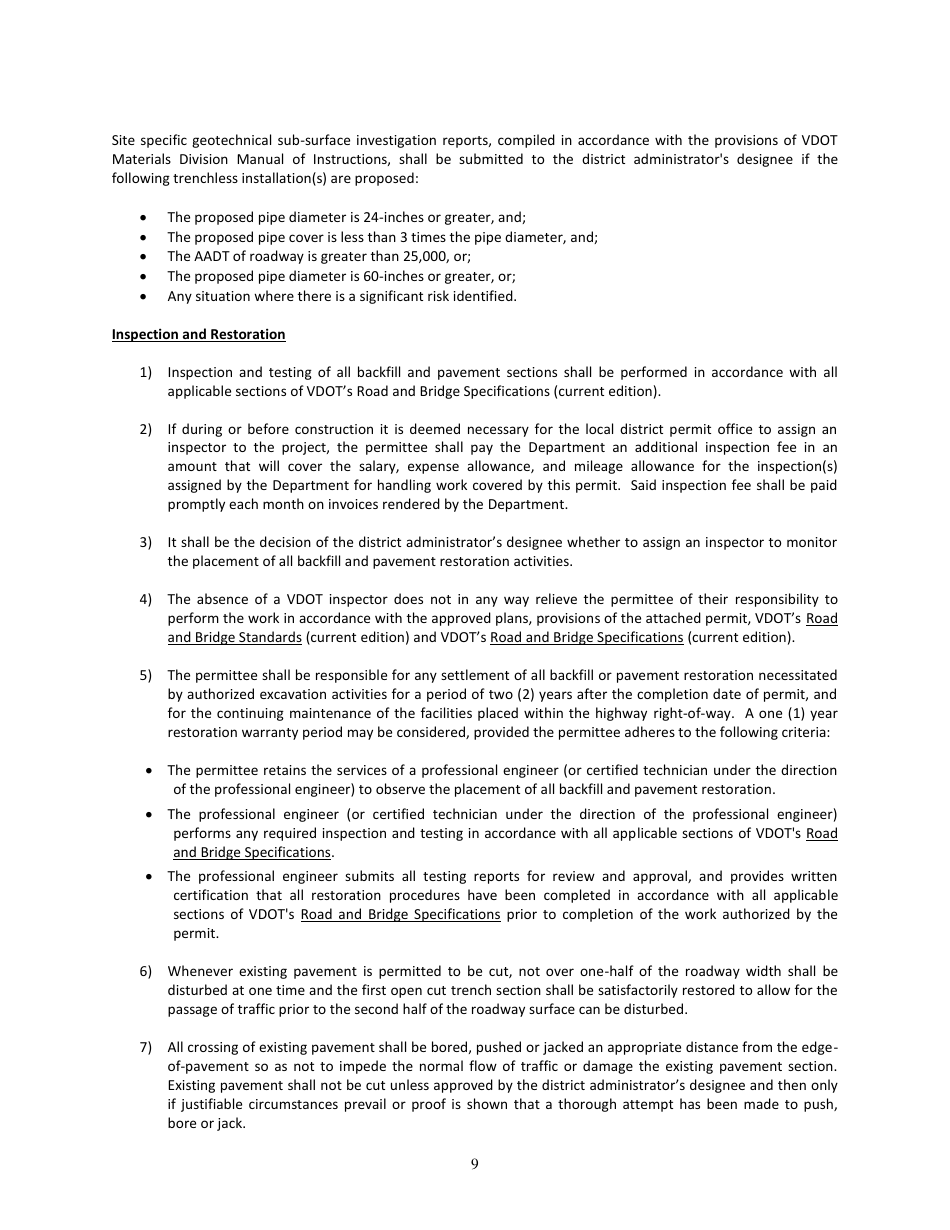 Form LUP-WSP Land Use Permit - Wayfinding Sign Program - Virginia, Page 9