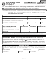 Form 104 (State Form 10068) Business Tangible Personal Property Return - Indiana