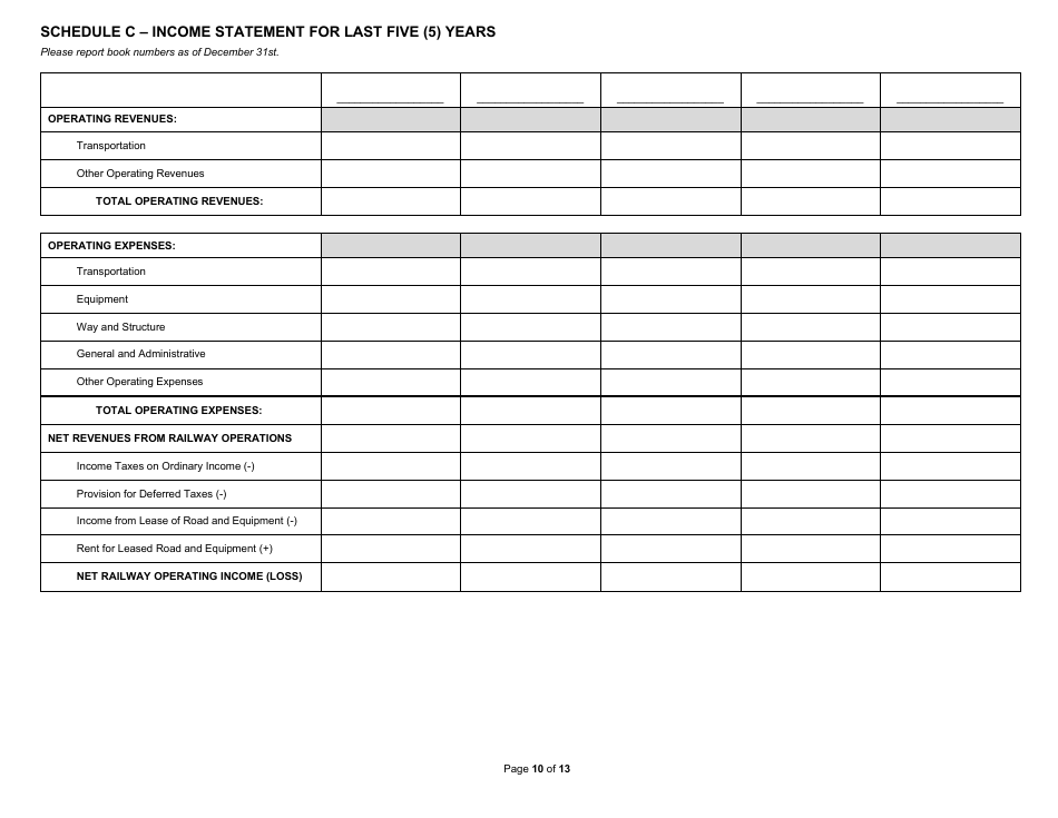 State Form 31289 (U.D. Form 32) Annual Report - Railroad Property - Indiana, Page 10