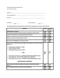 Document preview: Vendor Evaluation Form - Fleet - Texas