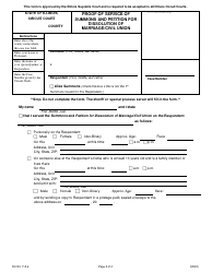Form DV-SU113.6 Summons Petition for Dissolution of Marriage/Civil Union - Illinois, Page 3