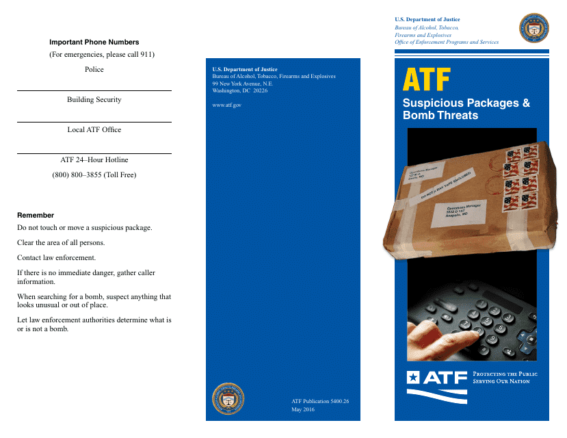 Suspicious Packages & Bomb Threats Download Pdf