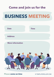 Document preview: Meeting Invitation Template - People