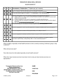 Form CHD012 Assessment - San Bernardino County, California