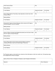 Form 1 (DCF-F-110-E) Agency Identification - Wisconsin, Page 2