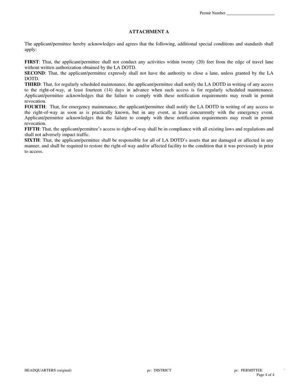 Vegetation Maintenance Permit - Louisiana, Page 4