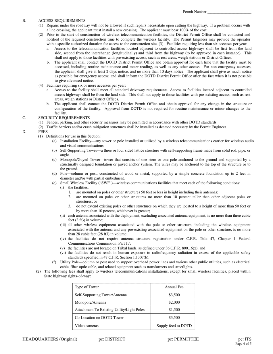 Wireless Permit - Louisiana, Page 4